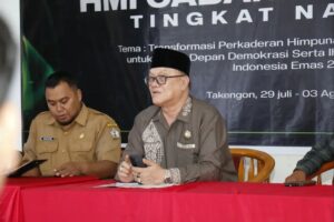 Bupati Bener Meriah, Tagore Abubakar saat menjadi narasumber di kegiatan HMI. Foto / Ist