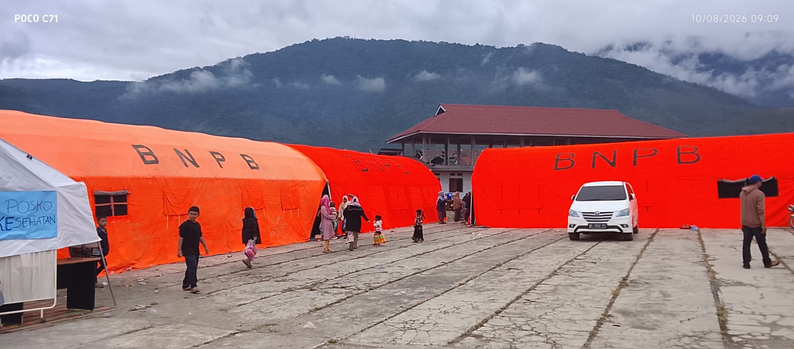 Tenda pengungsian korban kebakaran Pasar Jagong Jeget, Aceh Tengah. Foto / Romadani