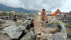 Sisa kebakaran di Jagong Jeget, Aceh Tengah. Foto / Romadani