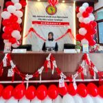 Nuansa merah putih hiasi ruangan Sat Intelkam Polres Aceh Tengah. Foto / Ist.